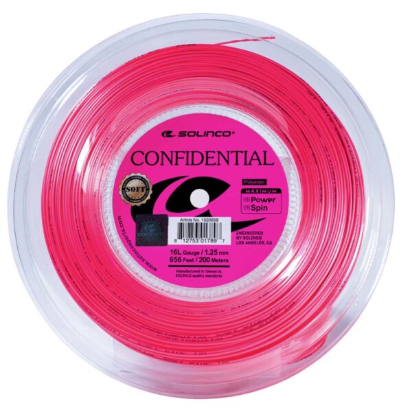 Solinco Pink Confidential Soft 200m Reel