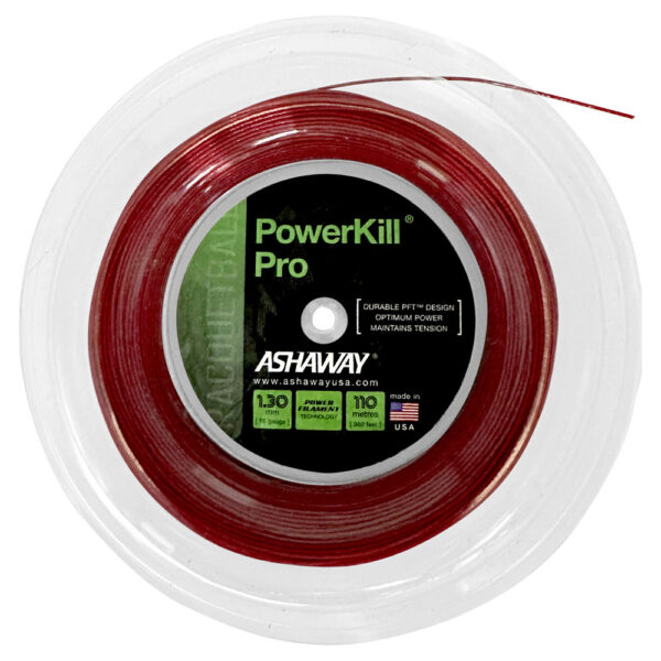 Ashaway Powerkill Pro 1.30mm - 110m Reel (Red)