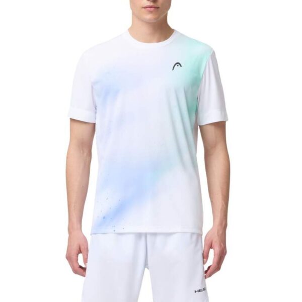 Head Mens Topspin T-Shirt (White/Turquoise)