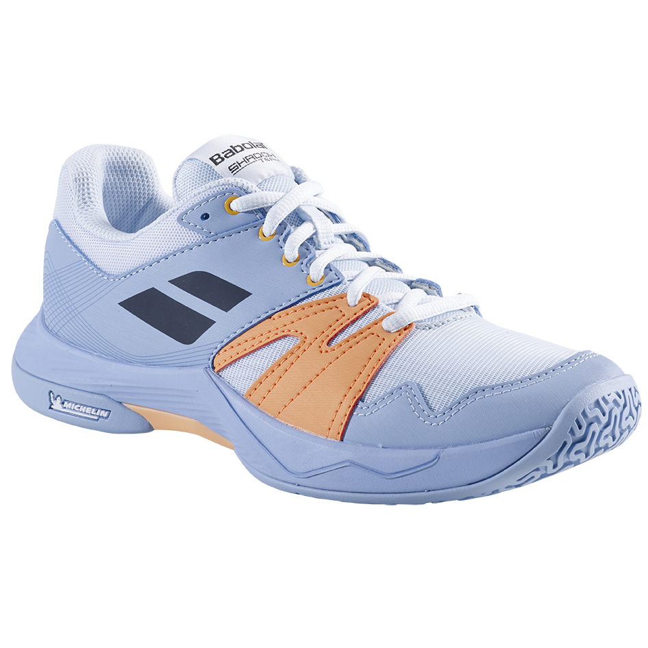 Babolat Womens Shadow Team 2 Indoor Court Shoes (Grey/Coral)
