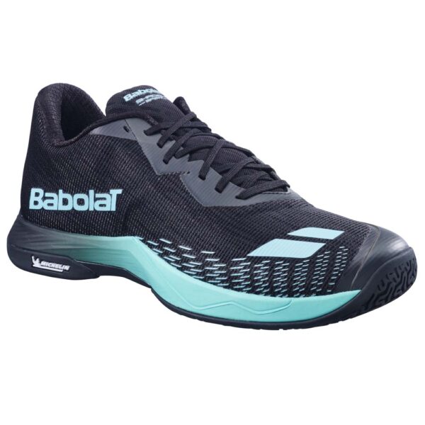 Babolat Mens Shadow Spirit 2 Indoor Court Shoes (Black/Cyan) 2026