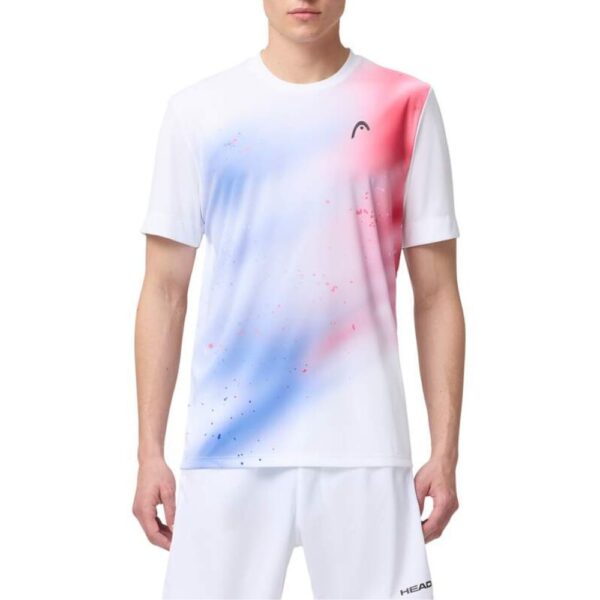 Head Mens Topspin T-Shirt (White/Red)