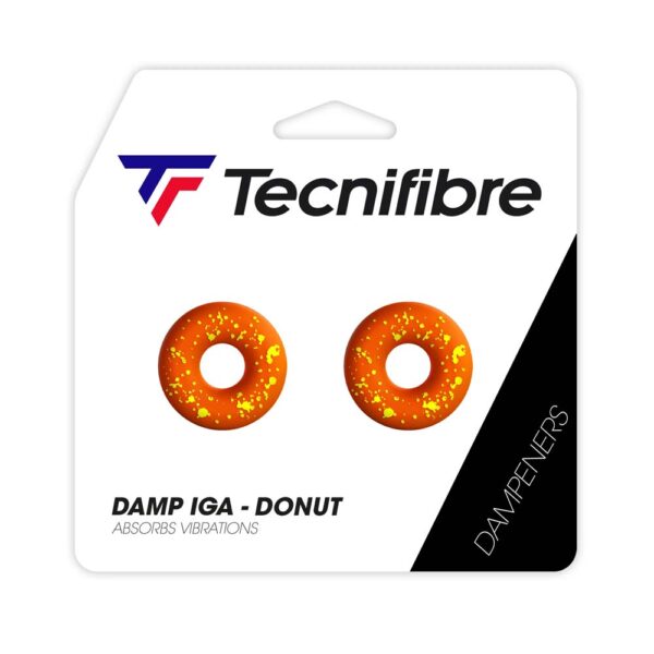 Tecnifibre Donut Vibration Dampener (Orange) (2 Pack)