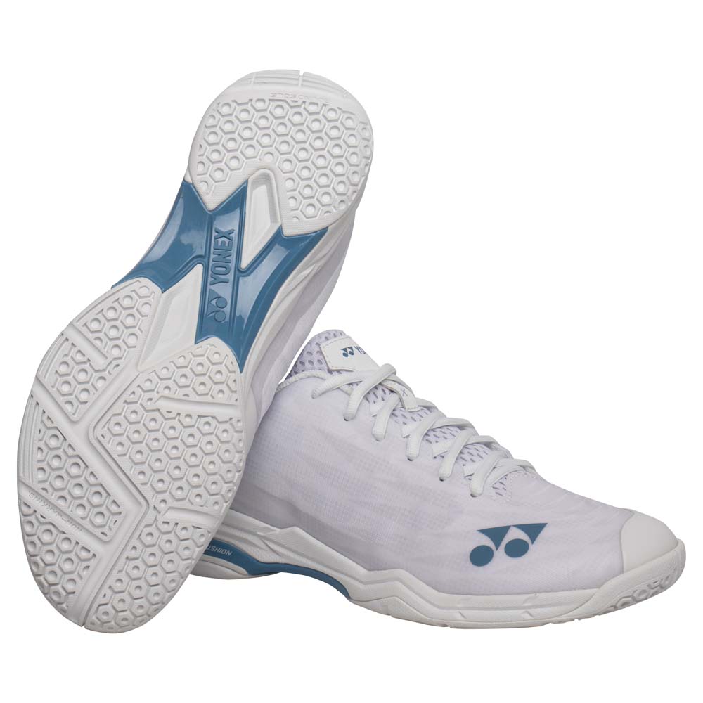 Yonex Aerus X 2 Power Cushion Unisex Badminton Shoes (White/Blue)