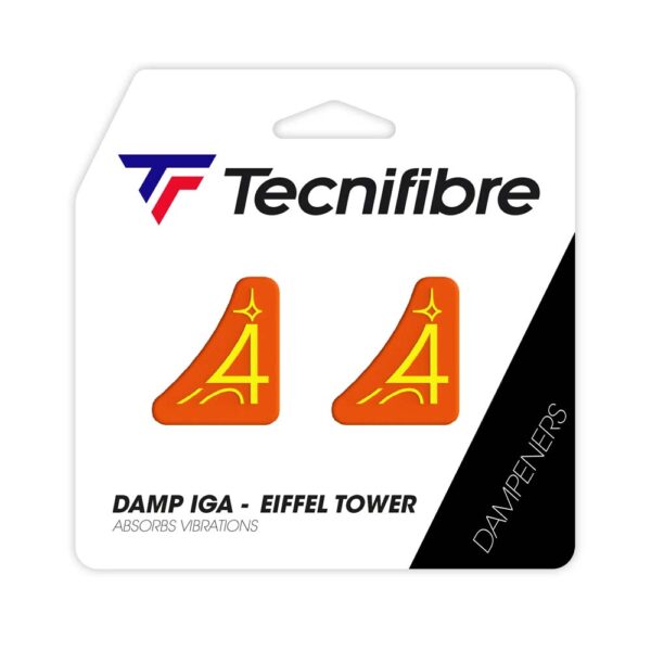 Tecnifibre Eiffel Tower Vibration Dampener (Orange) (2 Pack)