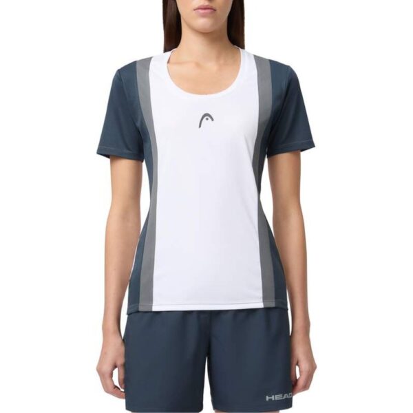 Head Womens Club 25 Tech T-Shirt (Navy/White) 2025