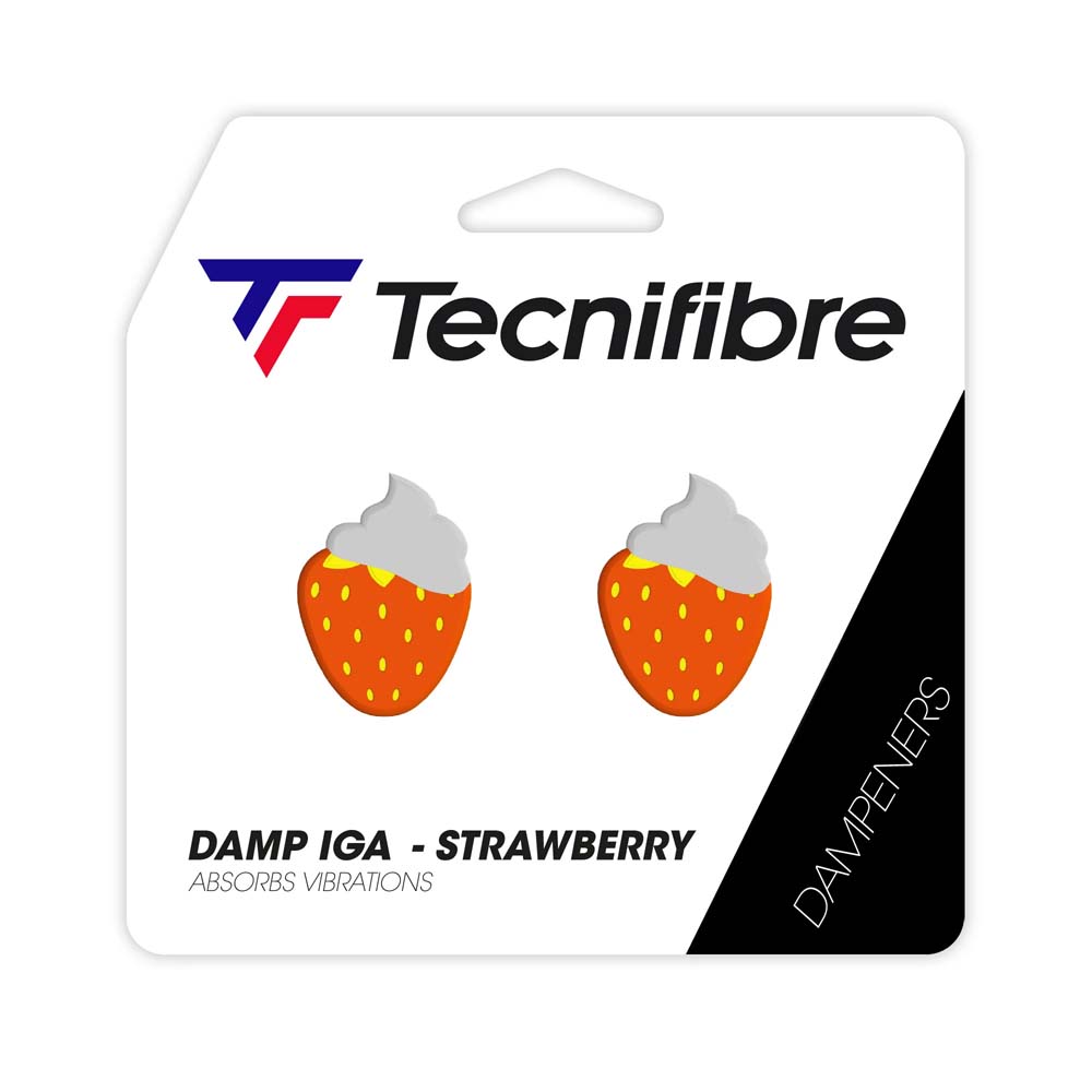Tecnifibre Strawberry Vibration Dampener (Orange) (2 Pack)