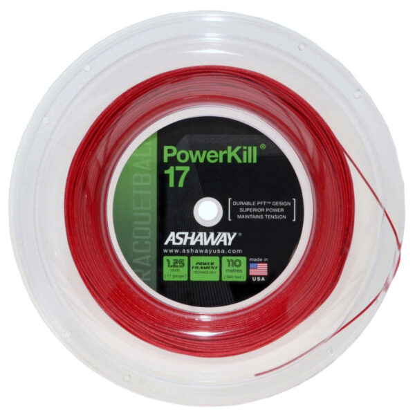 Ashaway Powerkill 17 1.25mm - 110m Reel (Red)