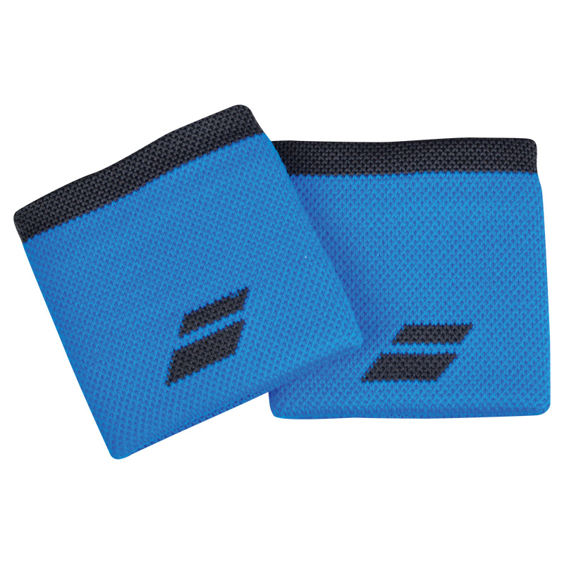 Babolat Logo Wristband (2 Pack) - Colour: Diva Blue/Rabbit