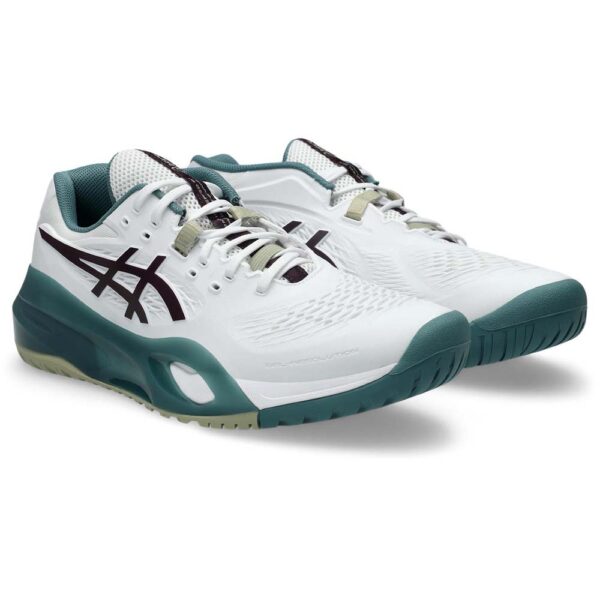 Asics Mens Gel-Resolution X All Court Shoe (White/Dark Aubergine) 2026