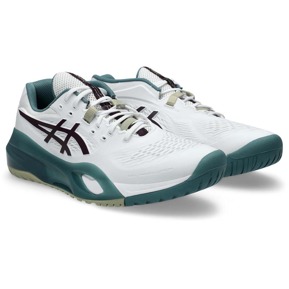 Asics Mens Gel-Resolution X All Court Shoe (White/Dark Aubergine) 2026