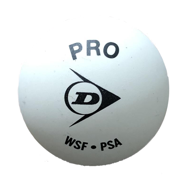 Dunlop Pro White Squash Ball (Single Ball)