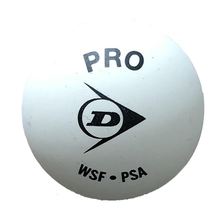 Dunlop Pro White Squash Ball (Single Ball)