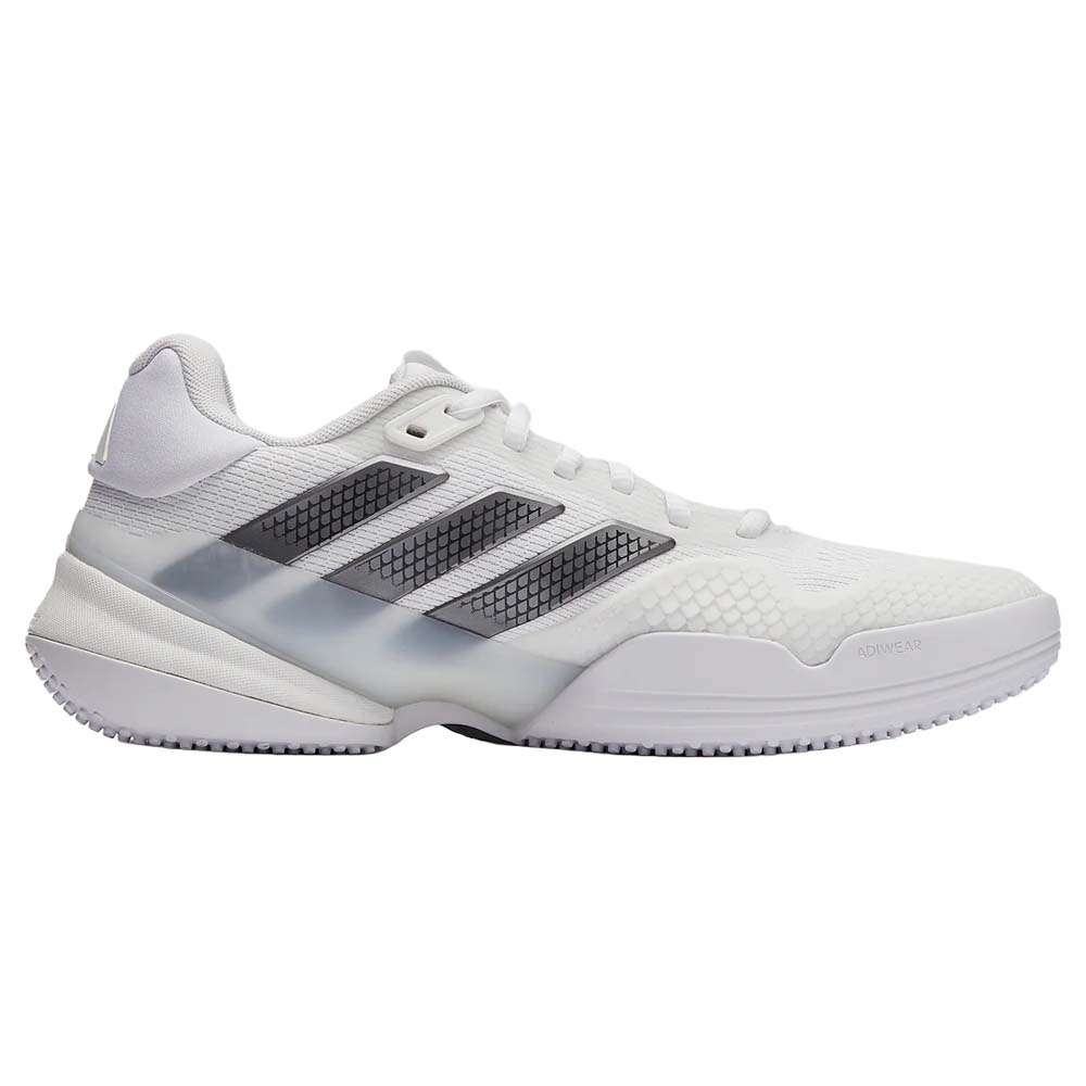Adidas Mens Barricade 14 Grass Court Shoe (Cloud White/Silver Metallic) 2026