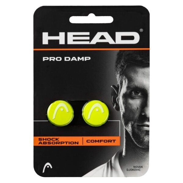 Head Pro Damp Vibration Dampener (2 Pack) - Fluoro Yellow