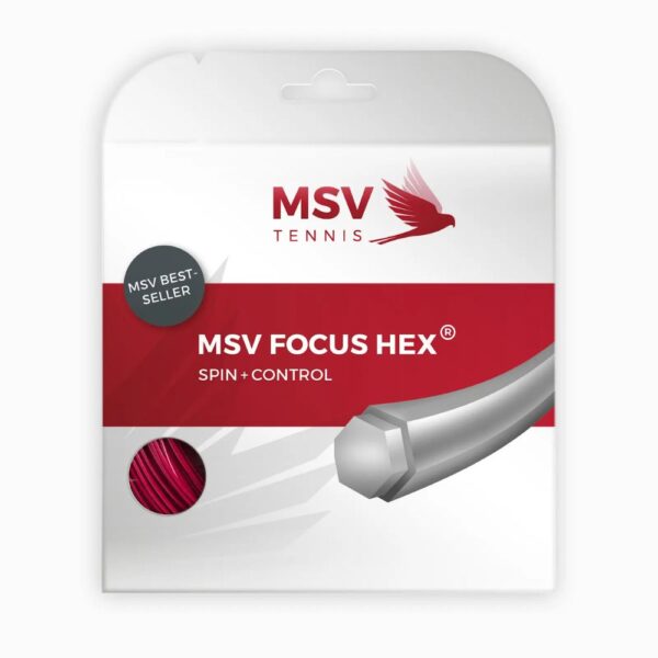 MSV Focus Hex 12m Packet - Red, 1.18mm