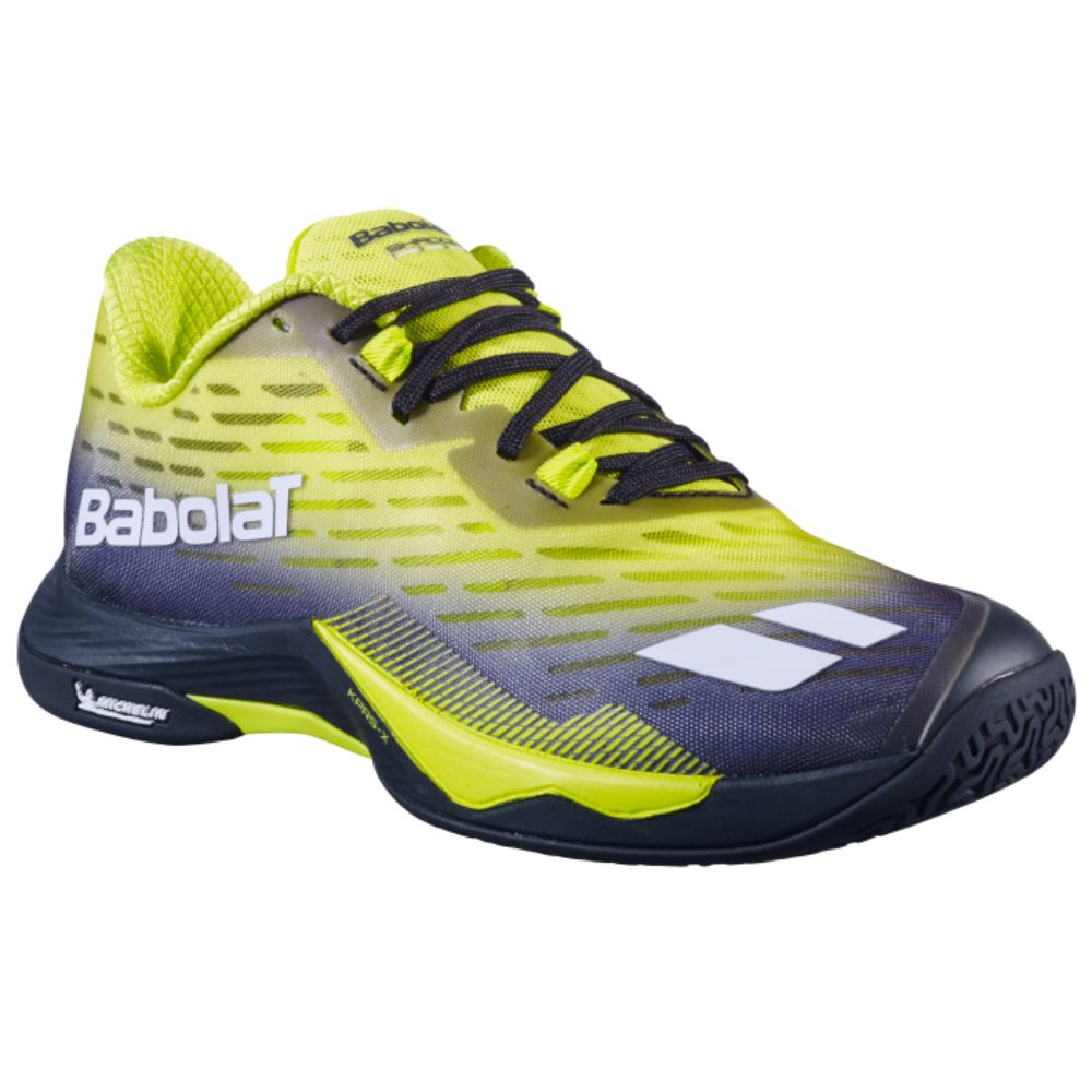 Babolat Mens Shadow Tour 5 Indoor Court Shoes (Black/Lime) 2026
