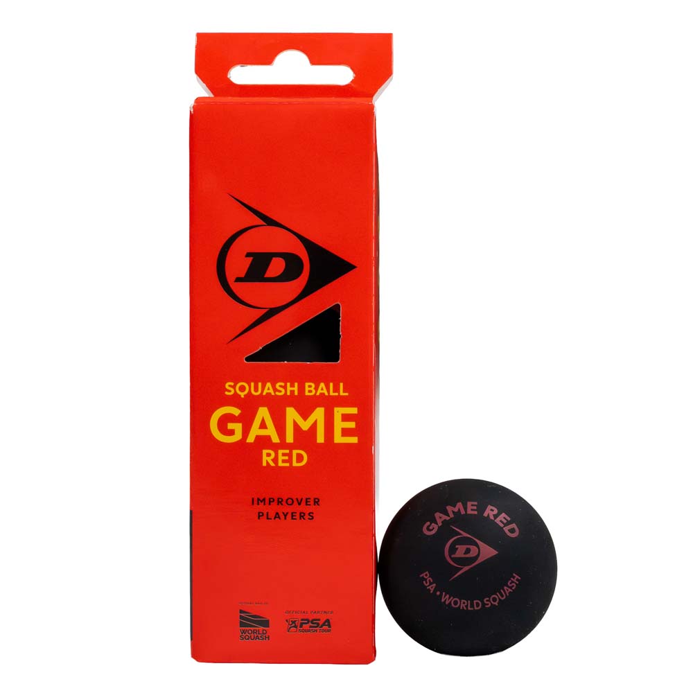 Dunlop Game Red Dot Squash Ball (3 Tube)