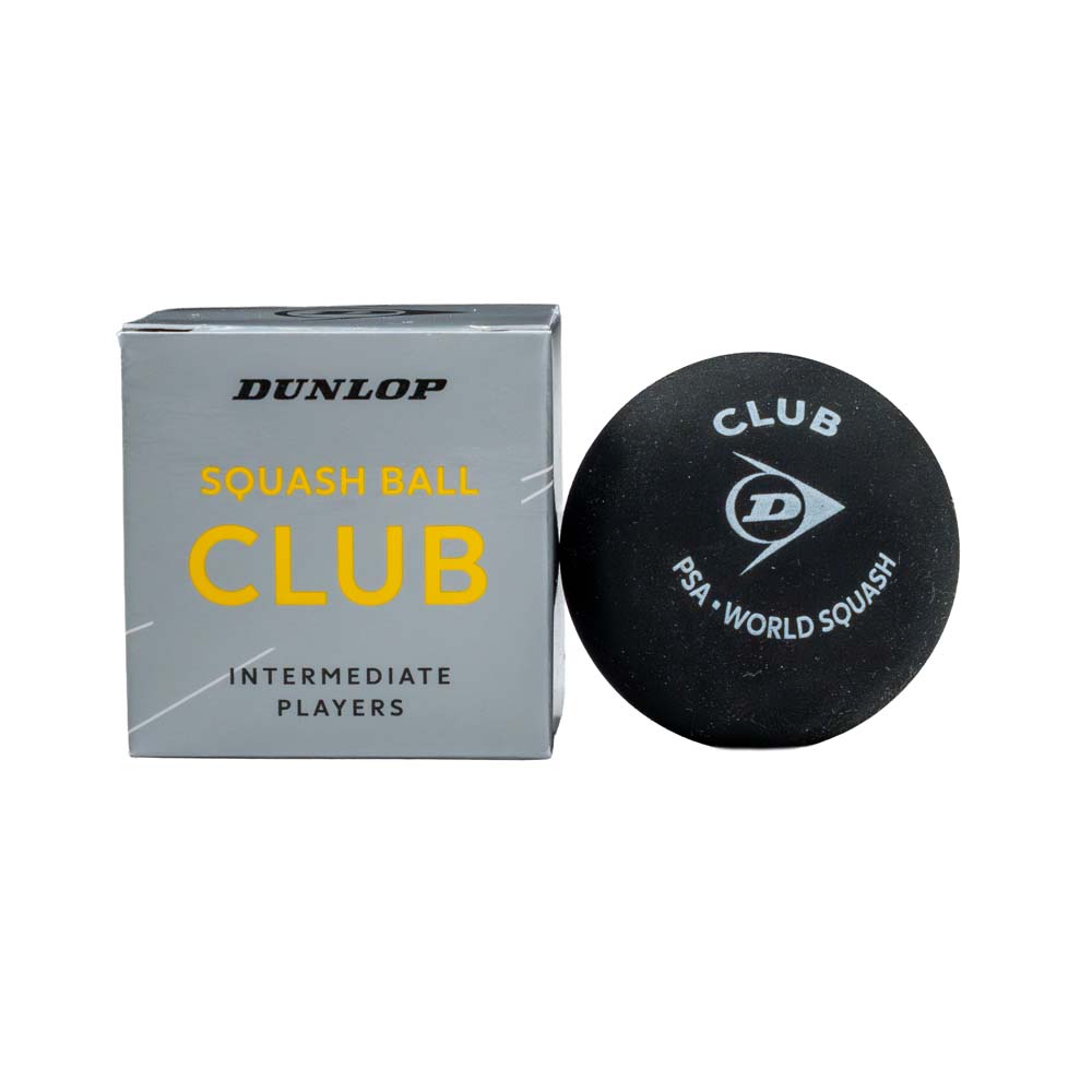 Dunlop Club Yellow Dot Squash Ball (Single Ball)