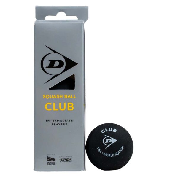 Dunlop Club Yellow Dot Squash Ball (3 Tube)