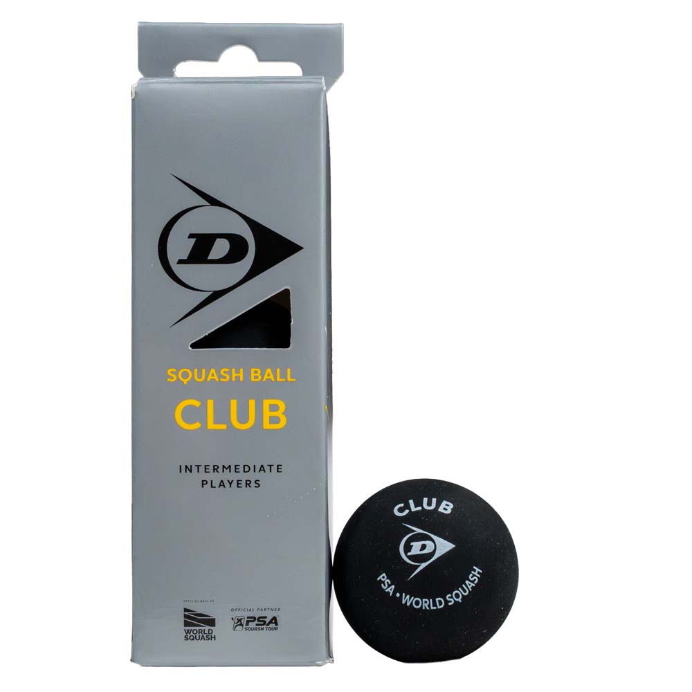 Dunlop Club Yellow Dot Squash Ball (3 Tube)
