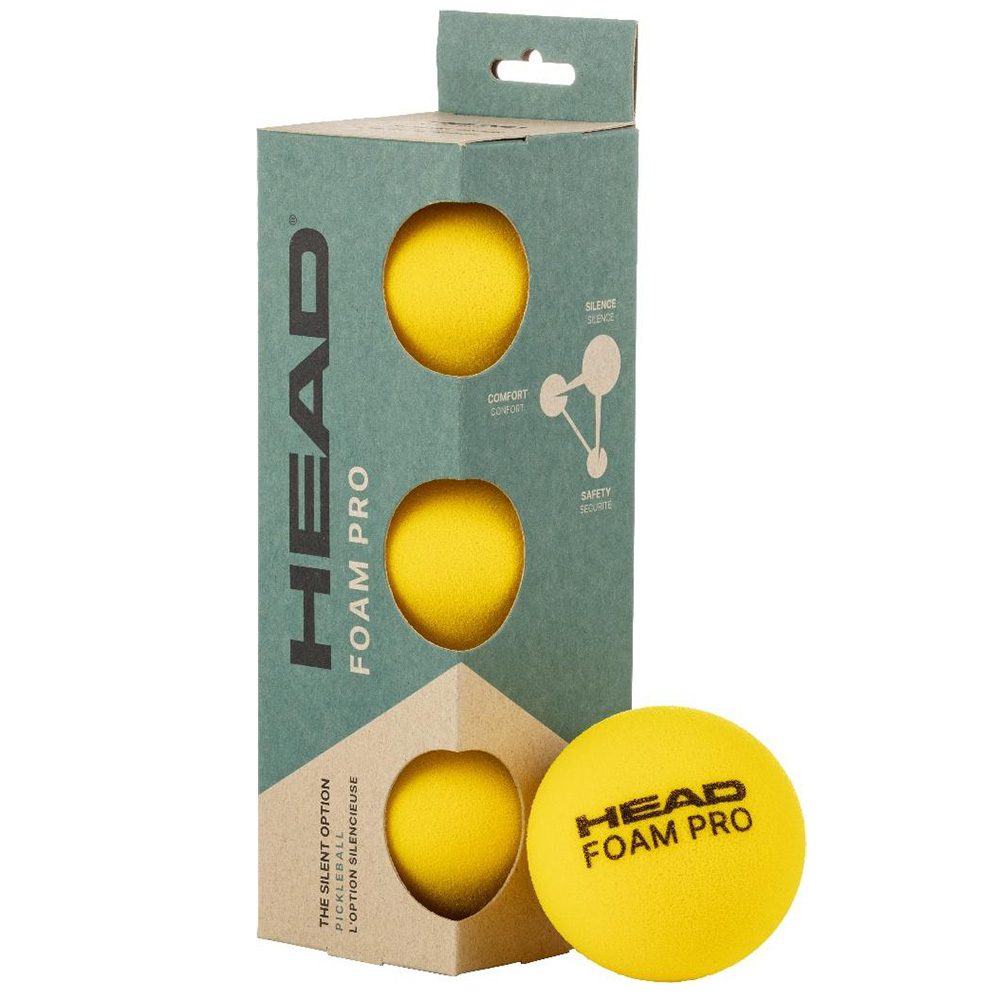 HEAD Foam Pro Balls in cardboard packaging