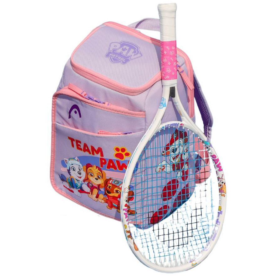 Head Paw Patrol Junior Racket and Backpack Bundle (Purple)