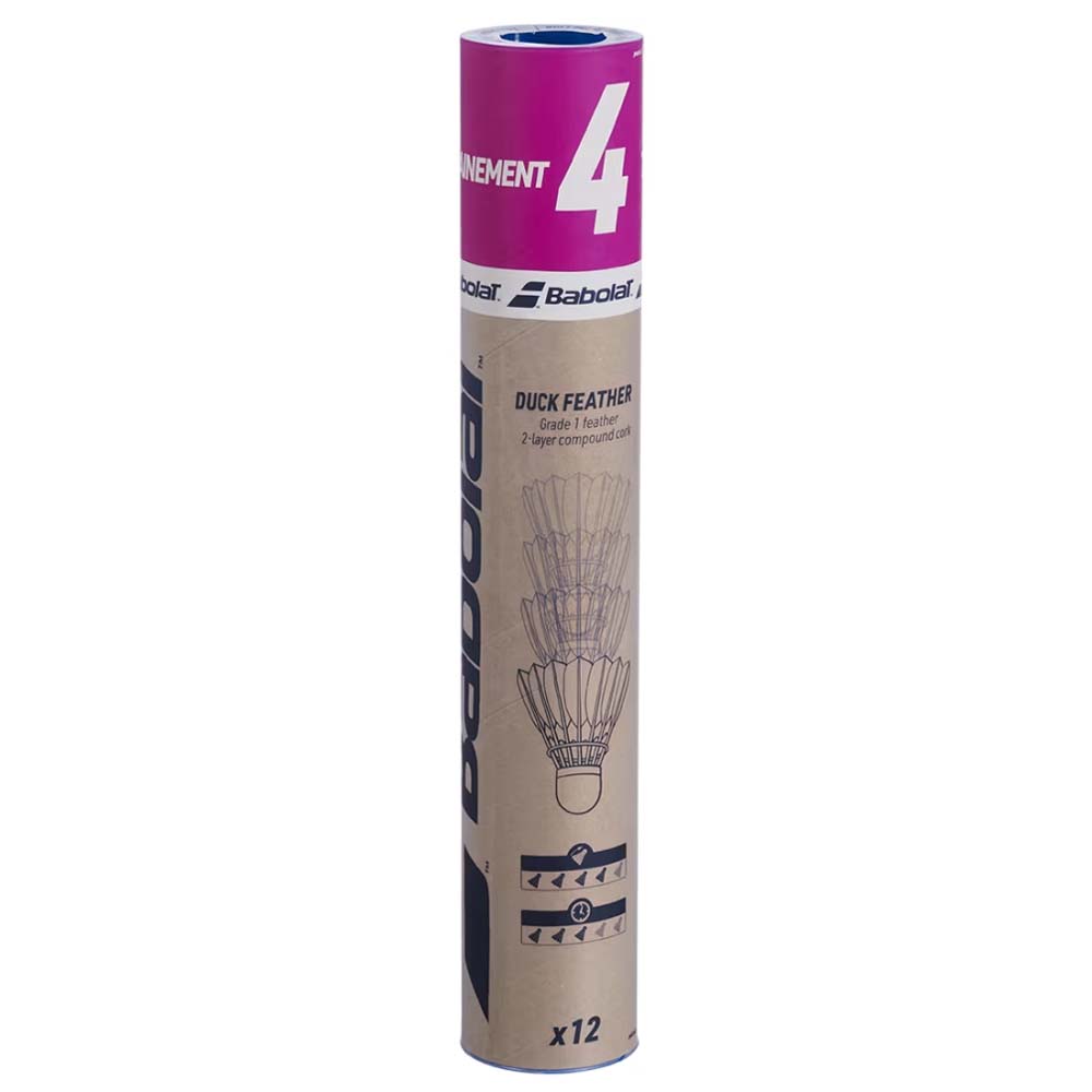 Babolat 4 Feather Shuttlecocks (Dozen)