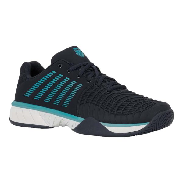K-Swiss Mens Express Light 3 All Court Shoes (Carbon/White/Baltic) 2026