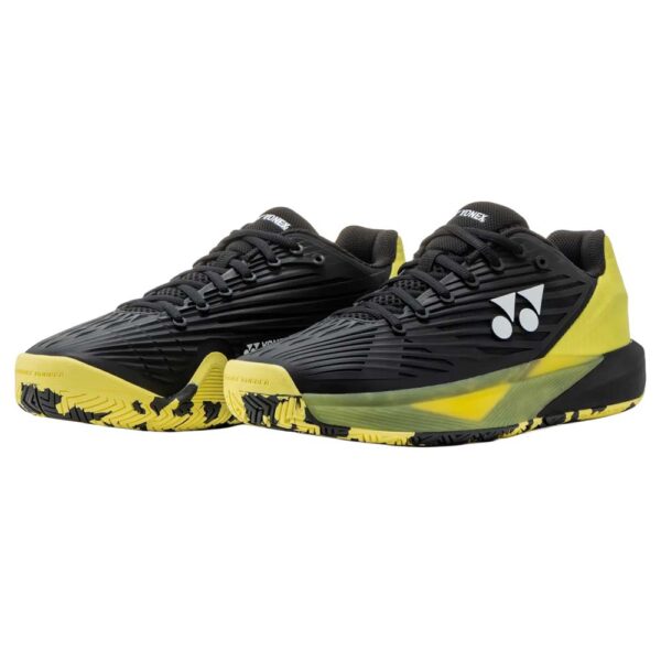 Yonex Mens Power Cushion Eclipsion 5 All Court Tennis Shoes (Black/Yellow) 2026