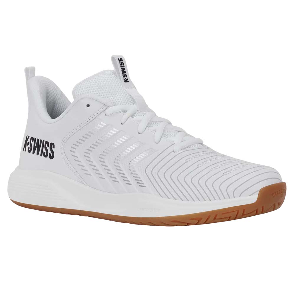 K-Swiss Mens Ultrashot Light Indoor Shoes (White/Black/Silver) 2026