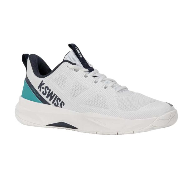 K-Swiss Mens K-Speed Team All Court Shoes (White/Carbon/Baltic) 2026