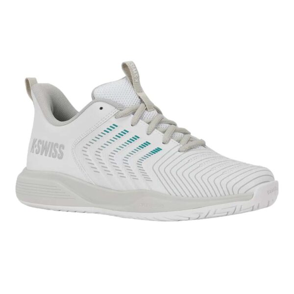 K-Swiss Womens Ultrashot Light All Court Shoes (White/Dawn Blue/Baltic) 2026