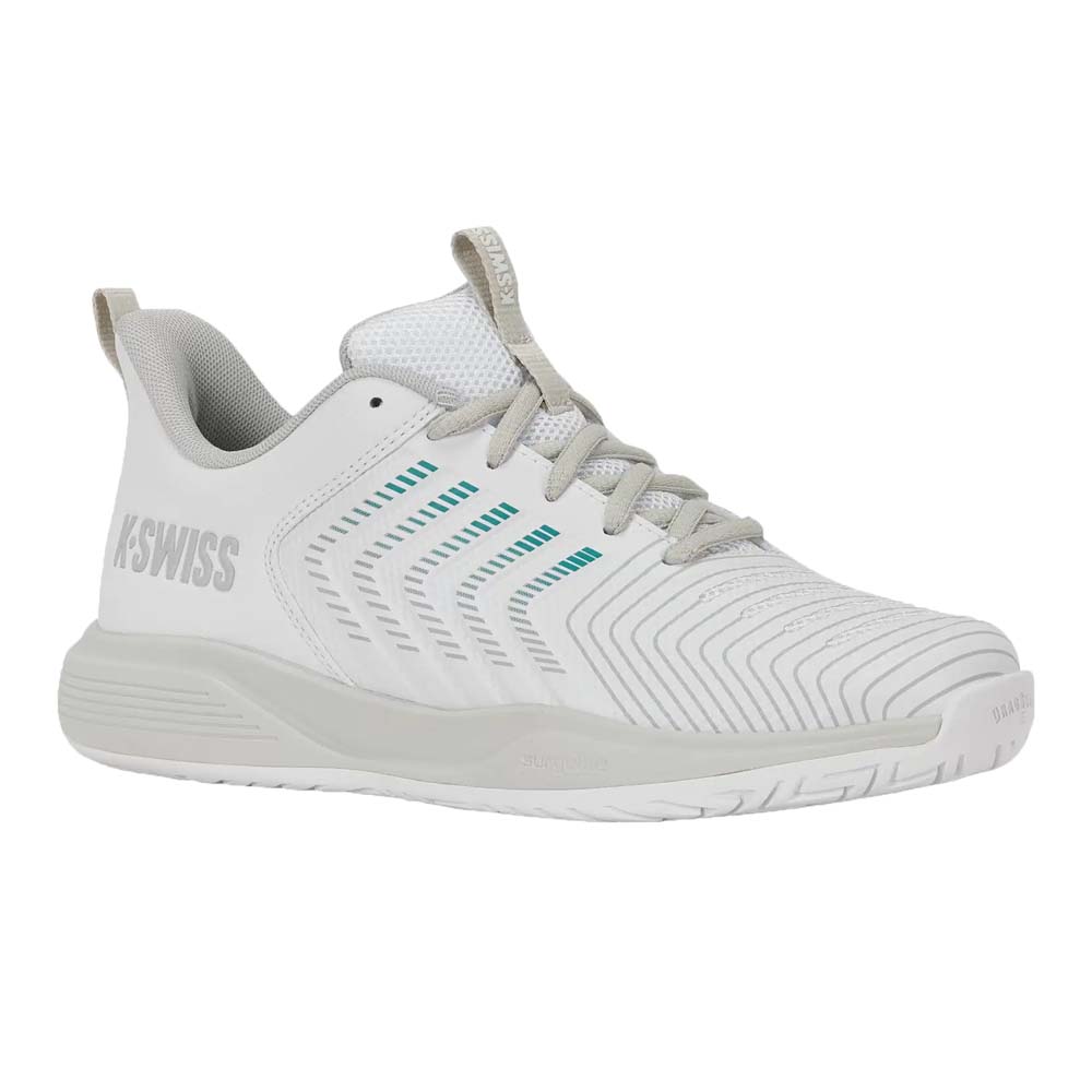 K-Swiss Womens Ultrashot Light All Court Shoes (White/Dawn Blue/Baltic) 2026