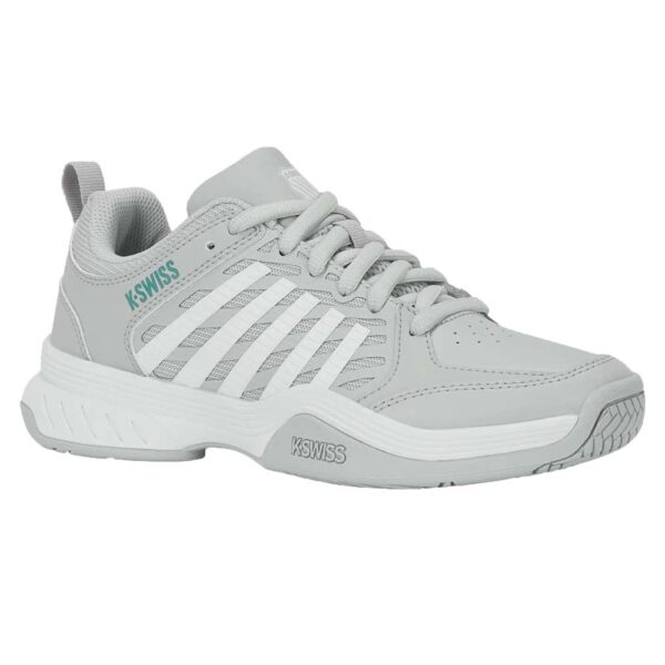 K-Swiss Womens Court Express 2 All Court Shoes (Glacier Gray/White/Baltic) 2026