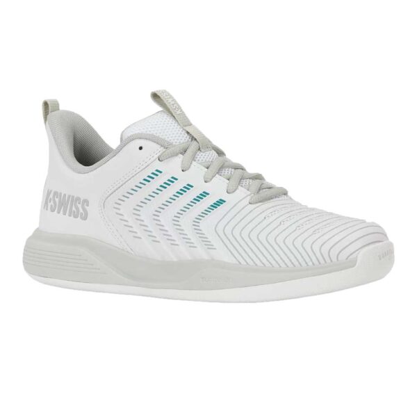 K-Swiss Womens Ultrashot Light Carpet Tennis Shoes (White/Dawn Blue/Baltic) 2026