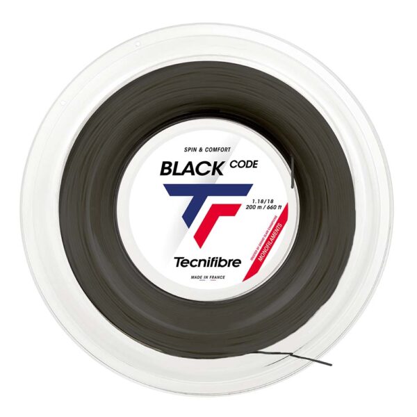 Tecnifibre BlackCode (Black) 200m Reel