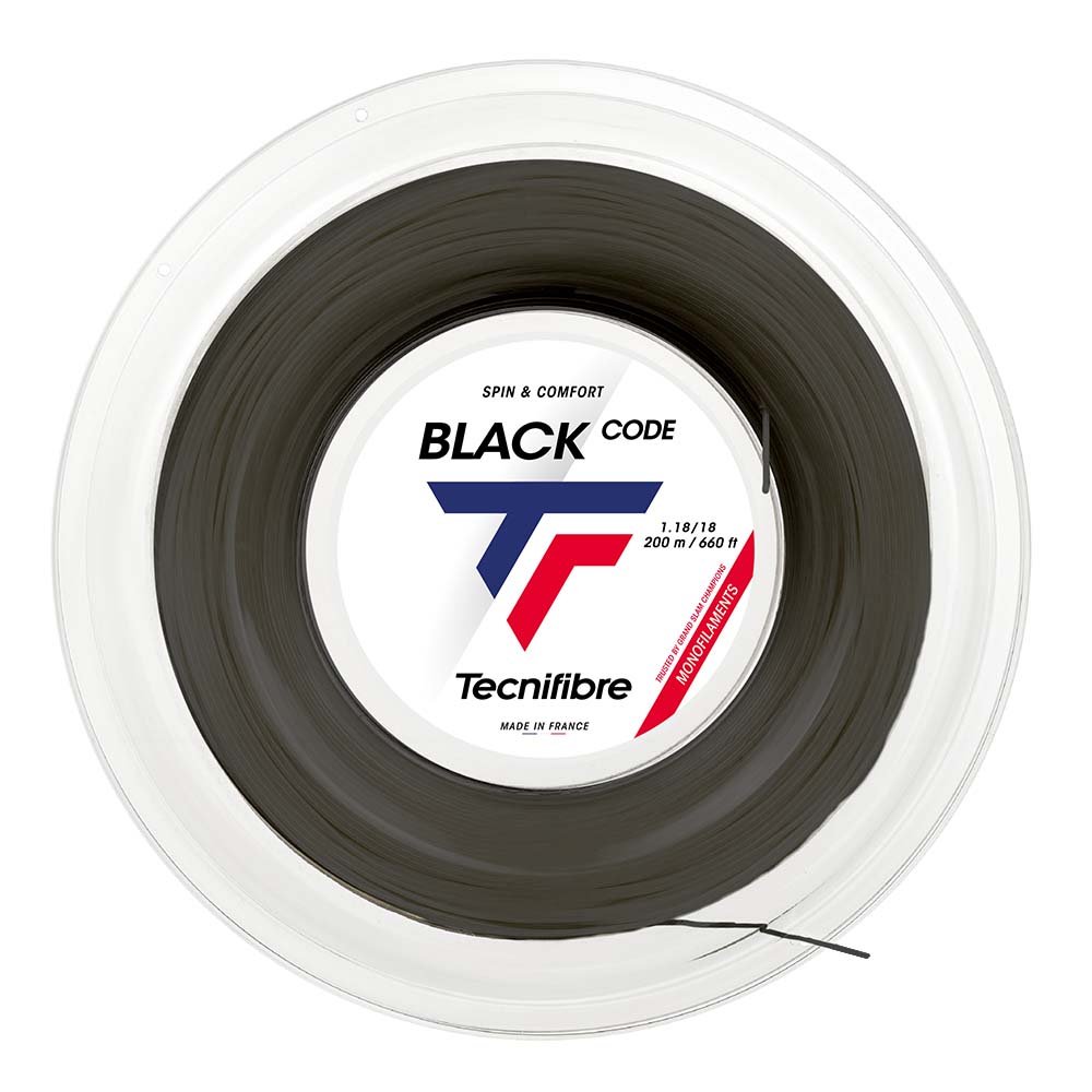Tecnifibre BlackCode (Black) 200m Reel
