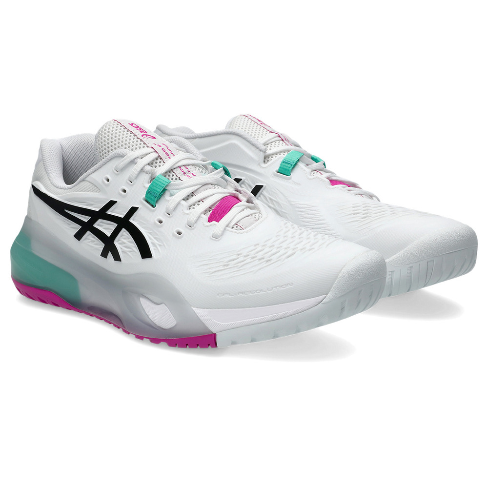 Asics Mens Gel-Resolution X All Court Shoe (White/Aurora Green) 2026 – Size: 10 UK