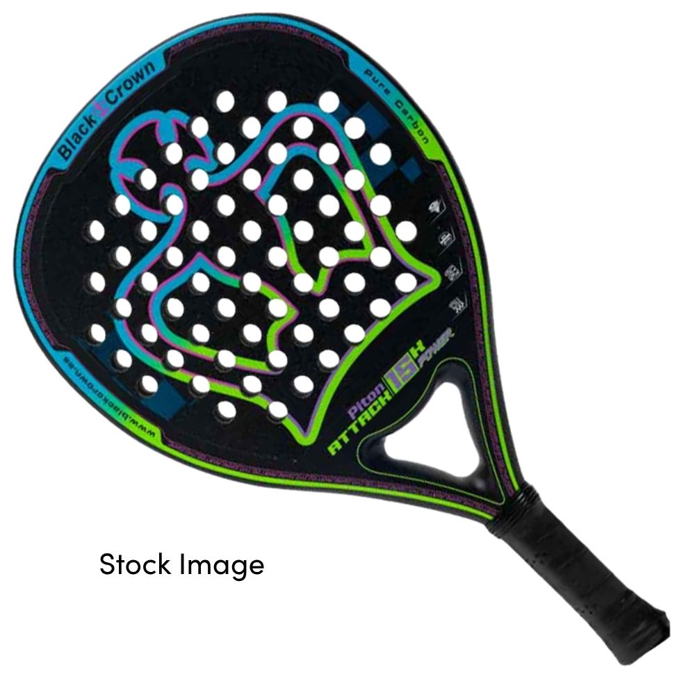 Black Crown Piton Attack 15K Power Padel Racket (2024) Ex-Demo Tier 1