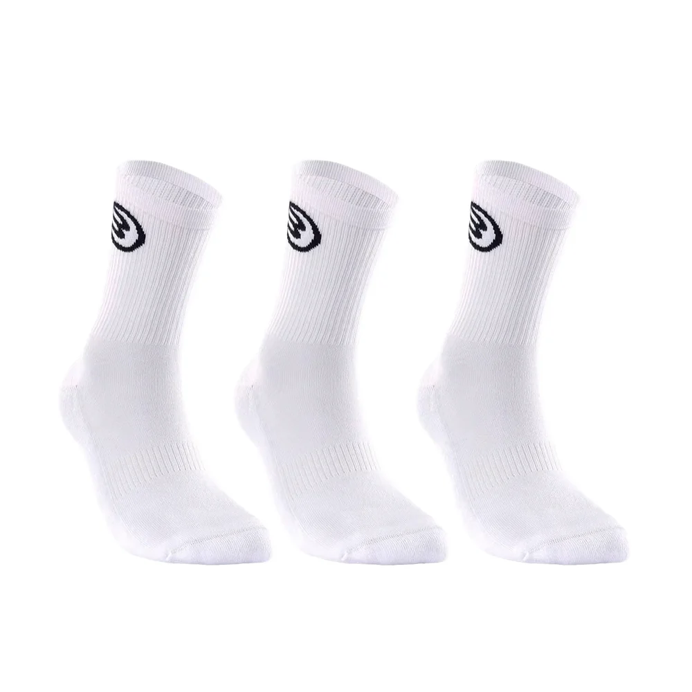 Bullpadel BP262 White Socks (3 Pack)